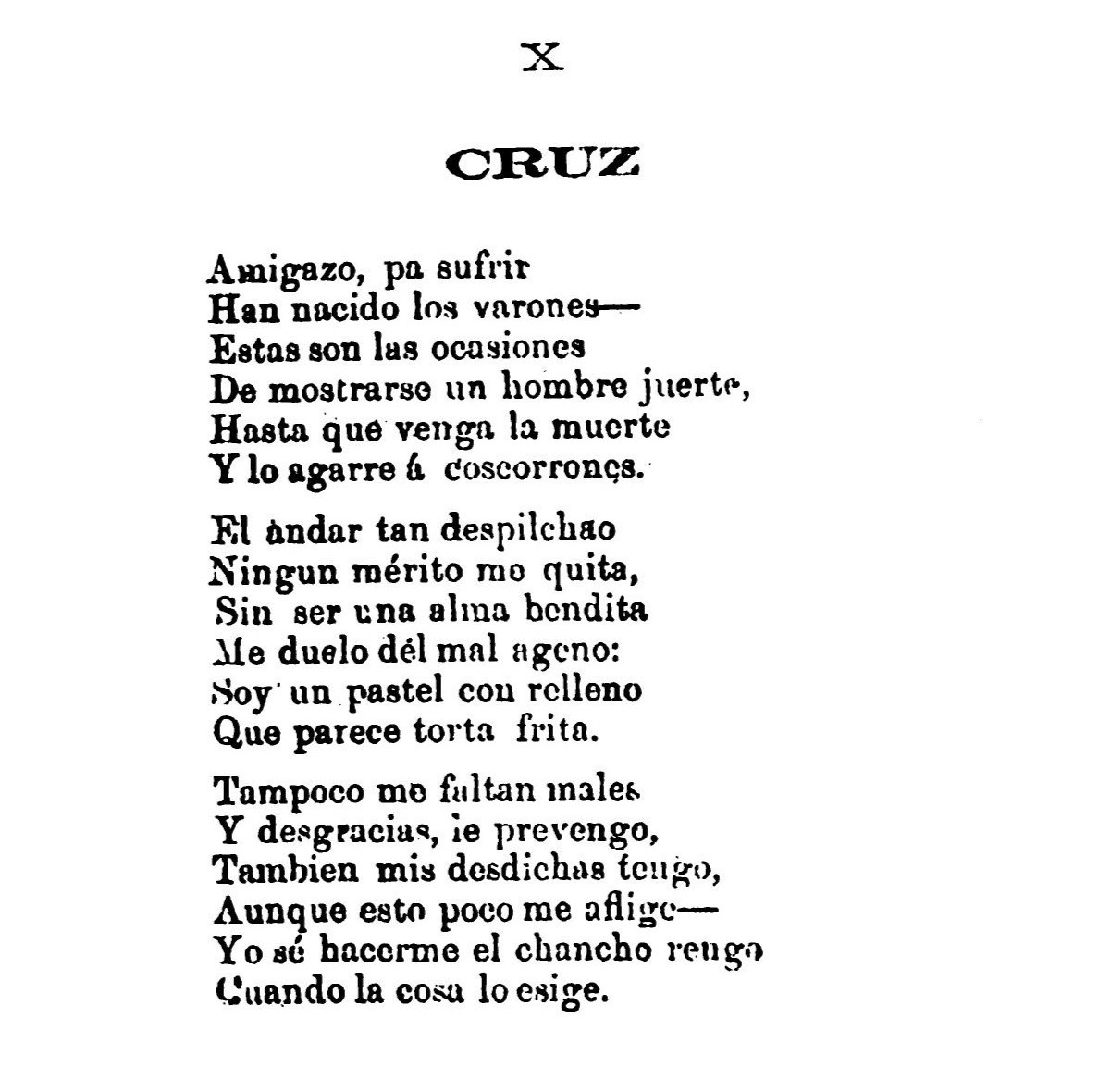 Canto X - Cruz