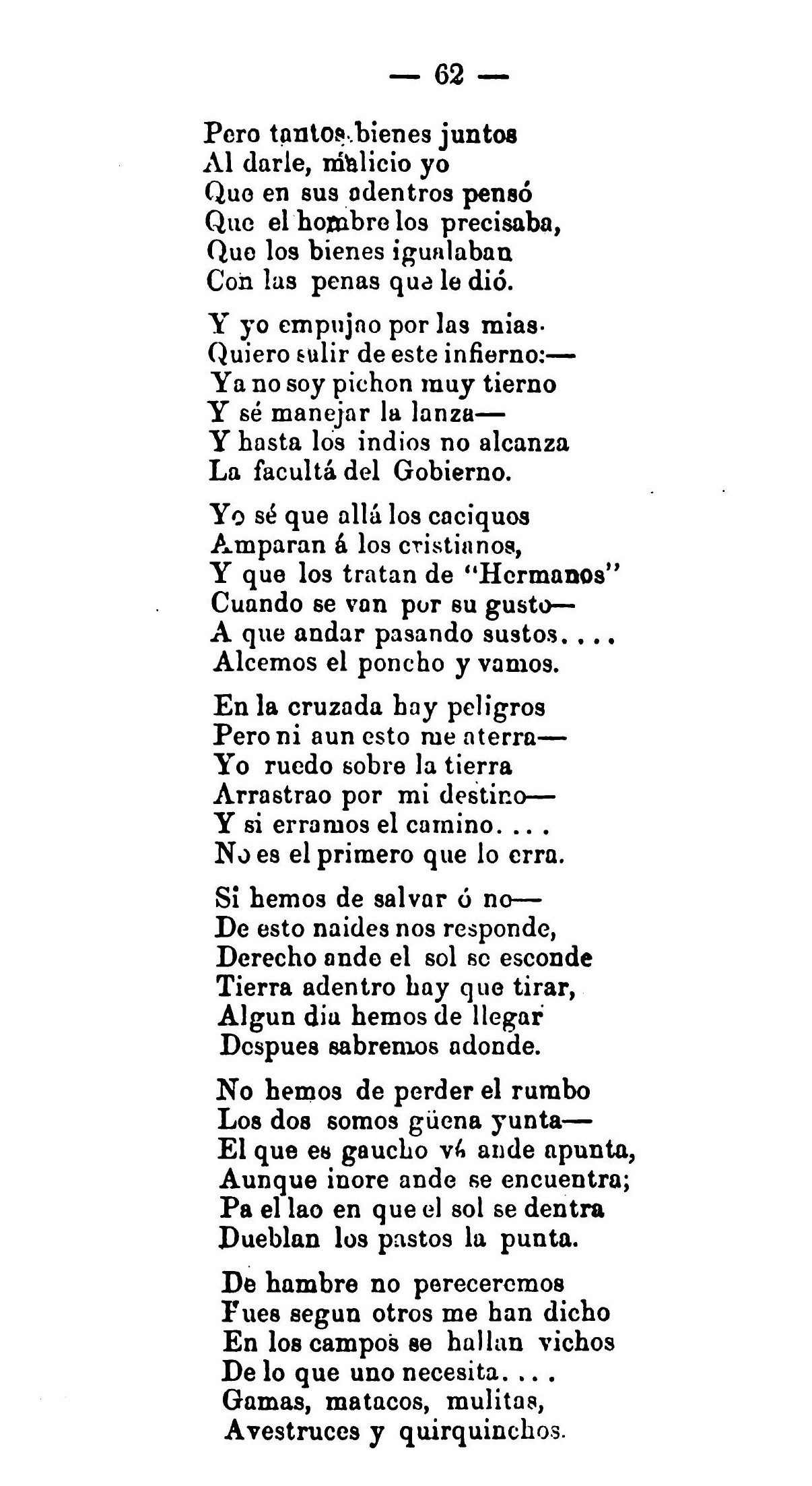 Canto XIII - Martín Fierro
