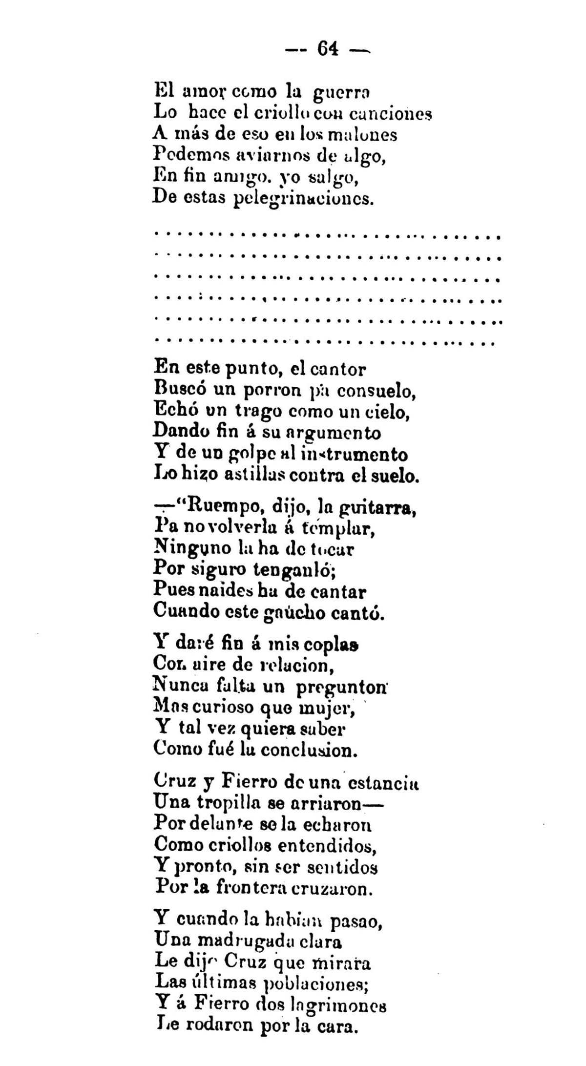 Canto XIII - Martín Fierro