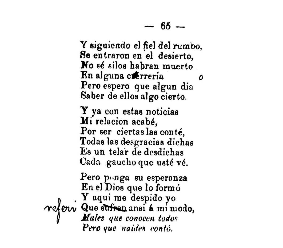 Canto XIII - Martín Fierro