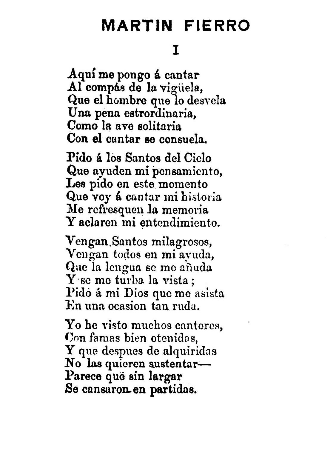 Canto I