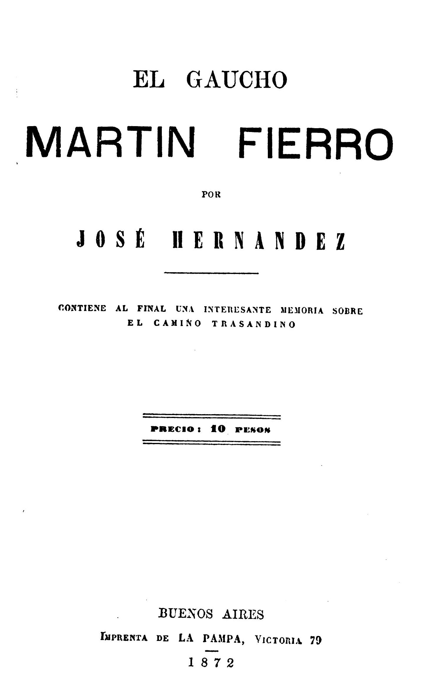 En este canto se presenta el gaucho cantor a iniciar el relato de sus desventuras. Como los poetas antiguos pide inspiración a los santos para poder transmitir su historia.